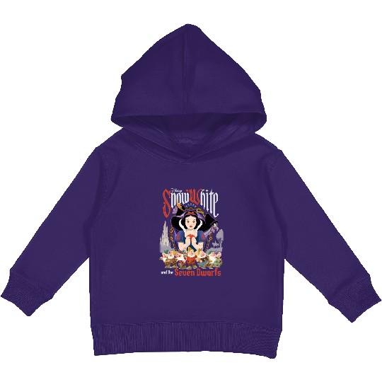Retro Disney Snow White And The Seven Dwarfs Kids Pullover Hoodies, Disney Snow White Kids Pullover Hoodies