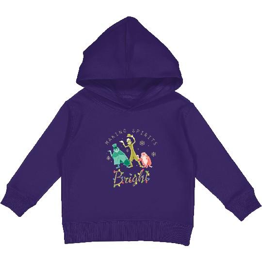 Vintage The Haunted Mansion Kids Pullover Hoodies, Making Spirits Bright Disney Christmas Kids Pullover Hoodies
