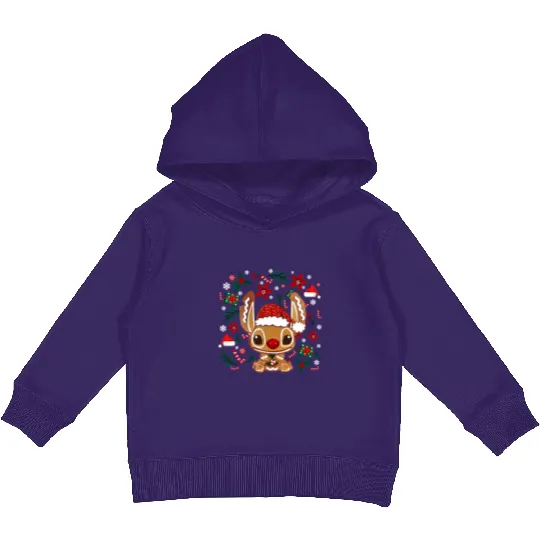 Gingerbread Christmas Stitch Classic Kids Pullover Hoodies, Stitch Cute Disney Lilo Kids Pullover Hoodies