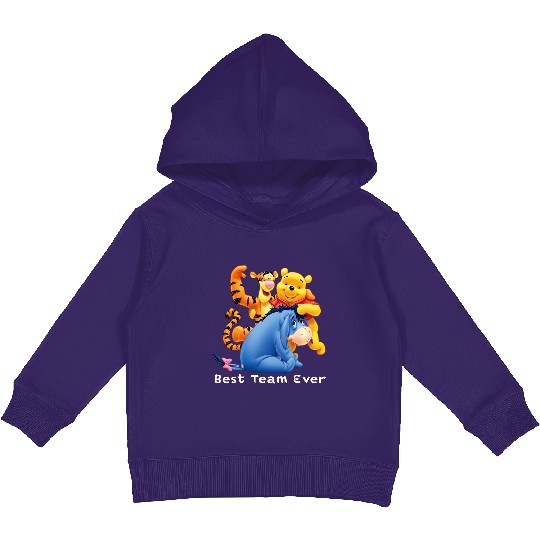 Disney Best Team Ever Kids Pullover Hoodies, Disneyworld Eeyore Winnie The Pooh Tiger Kids Pullover Hoodies, Animal Kingdom Kids Pullover Hoodies