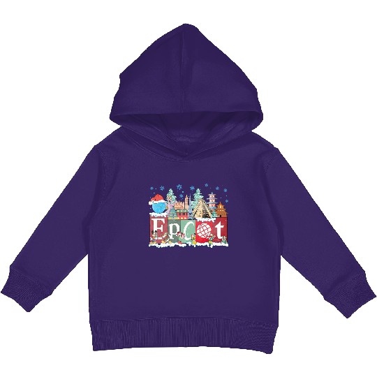 Disney Epcot Christmas Kids Pullover Hoodies, Joy to the World Christmas 2023 Kids Pullover Hoodies
