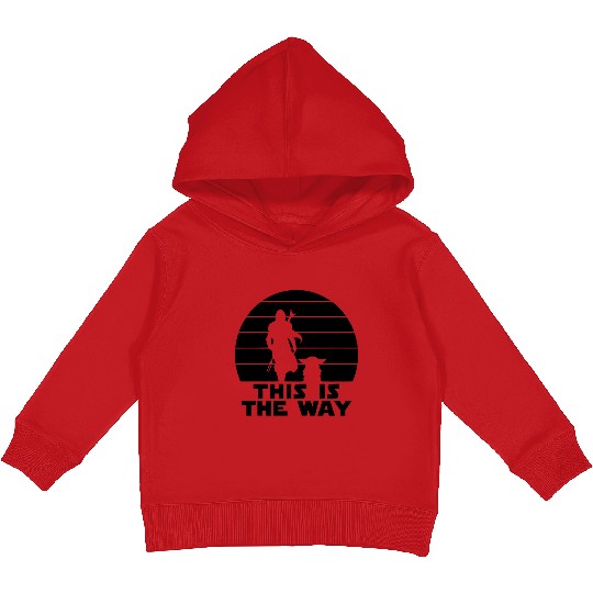 This is the way, Disney Family and couple Kids Pullover Hoodies, disney matching Kids Pullover Hoodies, disney mandalorian  Kids Pullover Hoodies