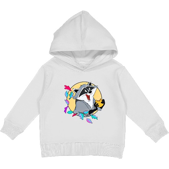 Disney Pocahontas Cute Meeko With Biscuits Retro Kids Pullover Hoodies