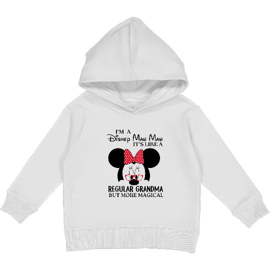 I'm Disney Grandma It's Like A Regular Grandma Minnie Kids Pullover Hoodies, Grandma Disneyland Kids Pullover Hoodies, Grandma Kids Pullover Hoodies