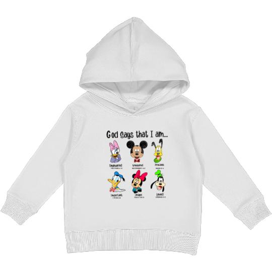 God Says I Am Mickey Kids Pullover Hoodies, Mickey And Friends Kids Pullover Hoodies, Disney Kids Pullover Hoodies
