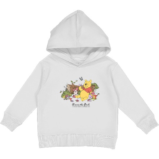 Disney Winnie The Pooh Piglet And Pooh Floral Butterfly Kids Pullover Hoodies