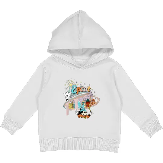 Disney Epcot Kids Pullover Hoodies, Vintage Epcot 1982 Kids Pullover Hoodies