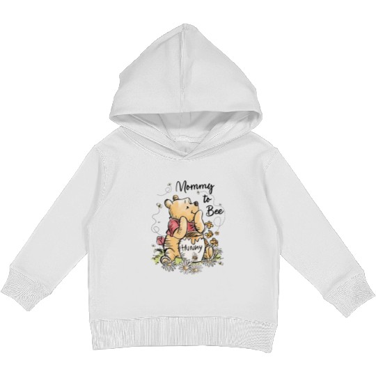 Floral Disney Winnie The Pooh Mommy To Bee Kids Pullover Hoodies