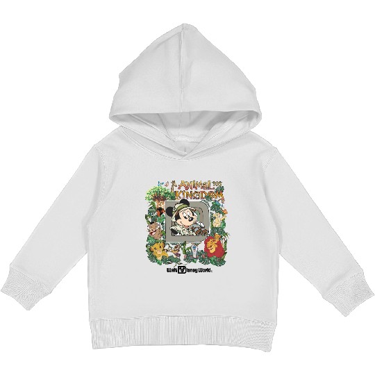Retro Disneyland Animal Kingdom Kids Pullover Hoodies, The Lion King Characters Kids Pullover Hoodies