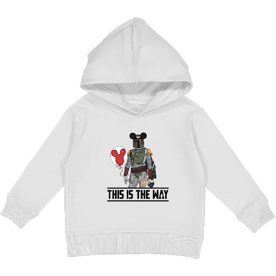 This Is The Way Mandalorian Kids Pullover Hoodies Disney Mickey Mouse Ears Kids Pullover Hoodies