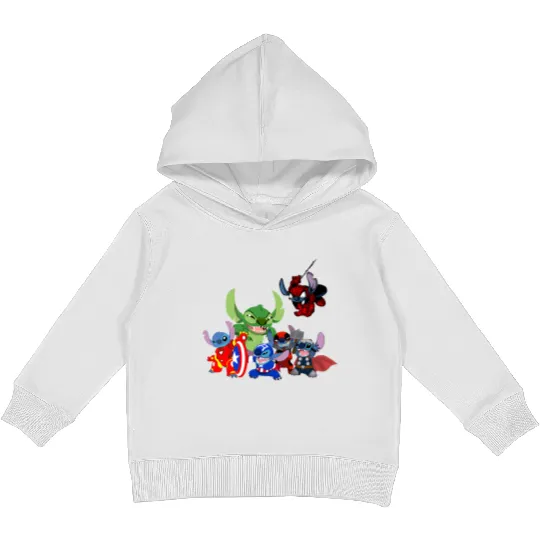 Stitch Avengers Marvel Deadpool Disneyland Kids Pullover Hoodies