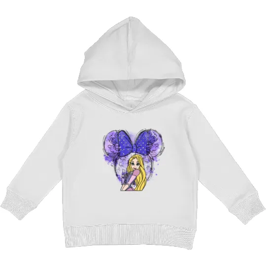 Rapunzel Disney Kids Pullover Hoodies, Rapunzel Watercolor Kids Pullover Hoodies
