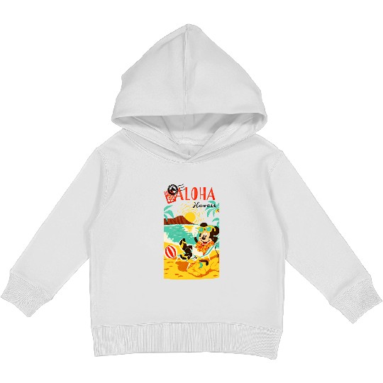 Vintage Disneyland Kids Pullover Hoodies , Aloha Hawai Mickey Mouse Kids Pullover Hoodies