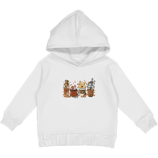 Retro Winnie The Pooh Coffee Kids Pullover Hoodies, Disney Thanksgiving Kids Pullover Hoodies