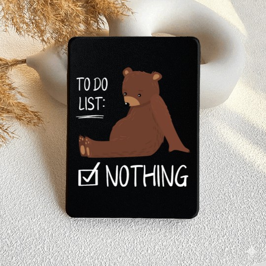 To Do List Nothing Bear Sleep Kindle Cases
