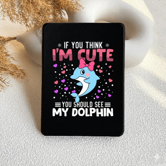Dolphin Heart Valentine's Day Animal For Womens Kindle Cases