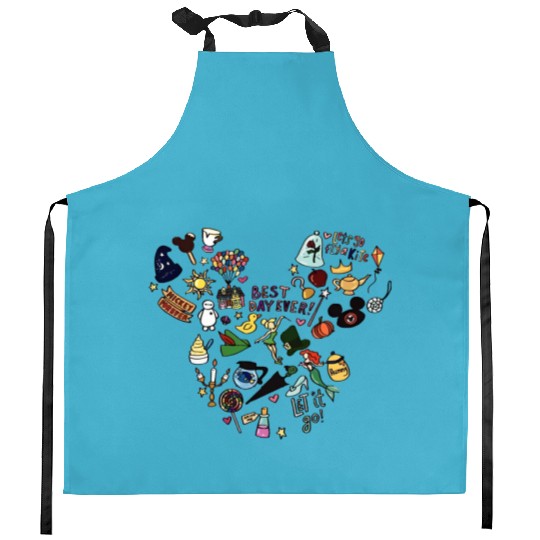 Best Day Ever Kitchen Aprons, Disney Kitchen Aprons, Disneyland Trip Kitchen Aprons