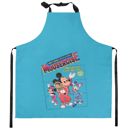 Vintage Disney Mousercise 90's Kitchen Aprons