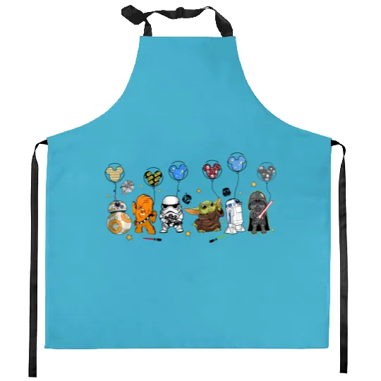 Discover Disney Star Wars Kitchen Aprons, Star Wars Balloon Kitchen Aprons, Mickey Star Wars