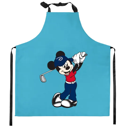 Mickey Golf Kitchen Aprons, Kitchen Aprons, Kitchen Aprons, Disney Unisex Kitchen Aprons