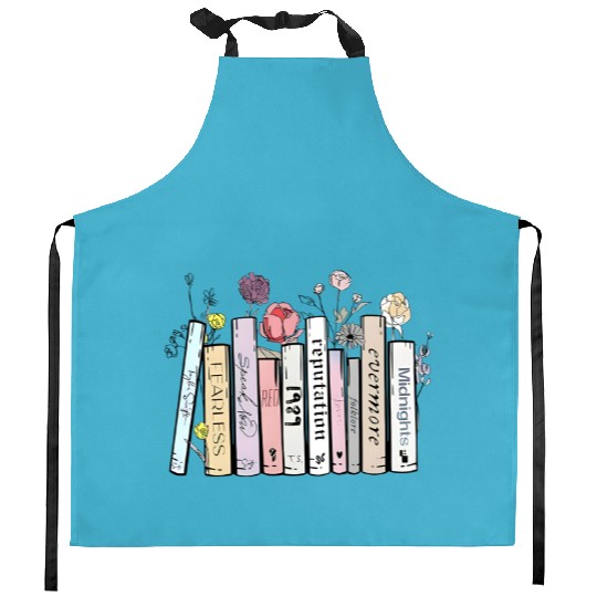 Discover Taylor Book Album Kitchen Aprons, Taylor Floral Kitchen Aprons, Eras tour albums Kitchen Aprons