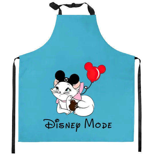 Marie Disney Mode Kitchen Aprons, Marie Cat Kitchen Aprons, Marie Aristocats Kitchen Aprons