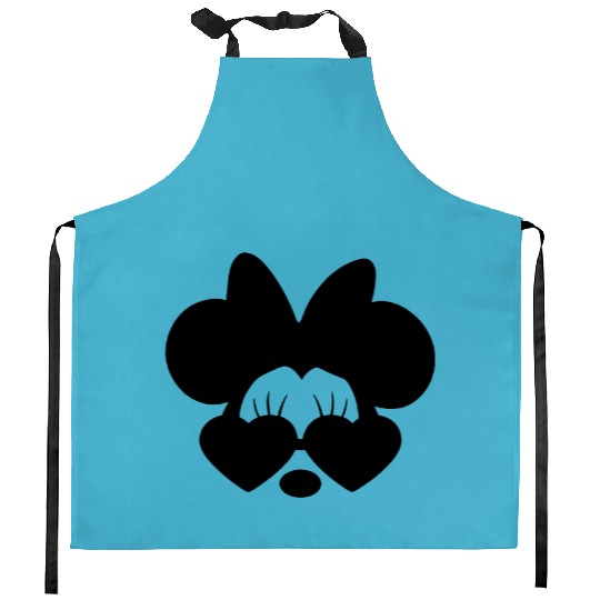 Minnie Mouse Sunglasses Kitchen Aprons, Disney Kitchen Aprons, Women's Disney Kitchen Aprons, Disney Kitchen Aprons, Kid's Disney Kitchen Aprons, Matching Disney Kitchen Aprons, Minnie Mouse