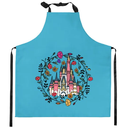 Disney Castle Kitchen Aprons, Magic Kingdom Kitchen Aprons, Disney Princess Castle Kitchen Aprons
