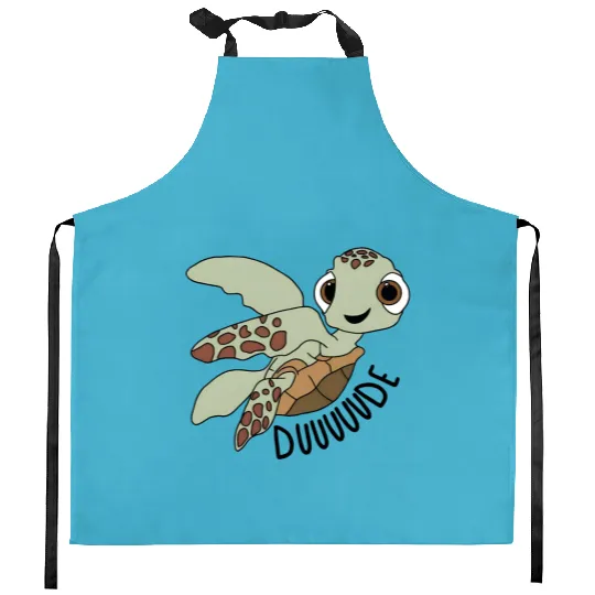 Disney Pixar Finding Nemo Squirt Dude Kitchen Aprons, Finding Nemo Kitchen Aprons