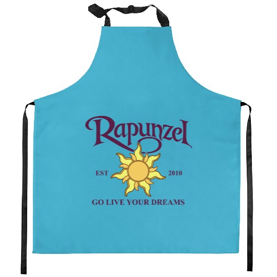 Disney Tangled Rapunzel Kitchen Aprons, Disneyland Vacation Holiday Kitchen Aprons