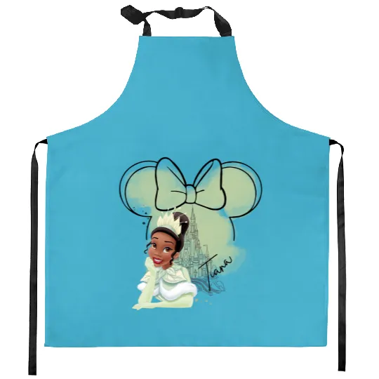 Disney Princess Tiana Castle Kitchen Aprons, Tiana Princess Kitchen Aprons