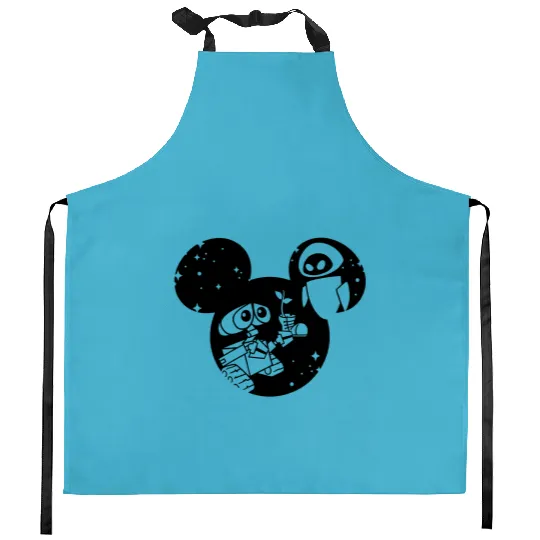Cute Wall-E Kitchen Aprons, Disney Pixar Wall-E, Wall-E Space Race Visit Kitchen Aprons