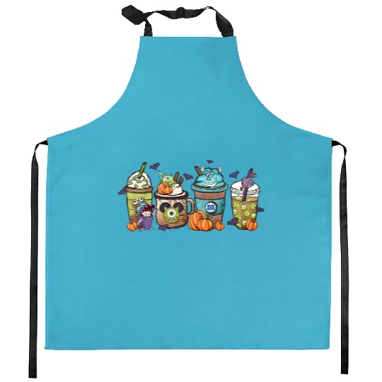 Disney Monsters Inc  Latte Kitchen Aprons, Monsters Inc Coffee Kitchen Aprons