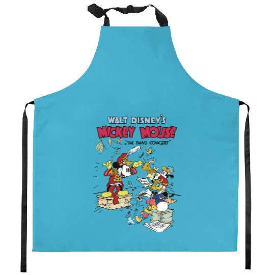 Disney Mickey Mouse The Band Concert Vintage Kitchen Aprons