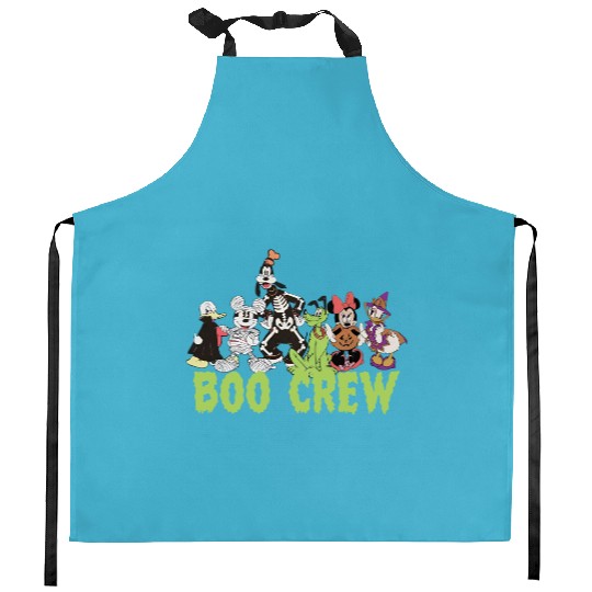 Discover Mickey and Friends Boo Crew Halloween Kitchen Aprons, Disney Skeleton Mummy Kitchen Aprons