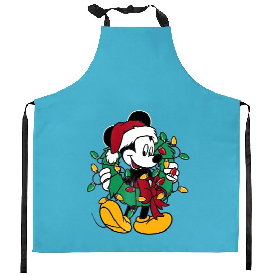 Disney Mickey Mouse Lights Raglan Baseball Kitchen Aprons Kitchen Aprons