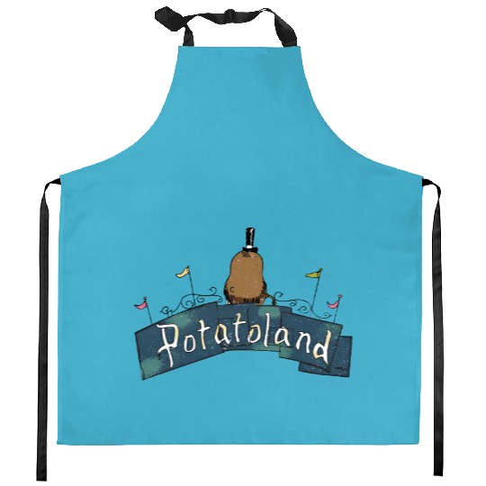 Potatoland Kitchen Aprons, Disney Women's Kitchen Aprons, Magic Kingdom Kitchen Aprons E0837