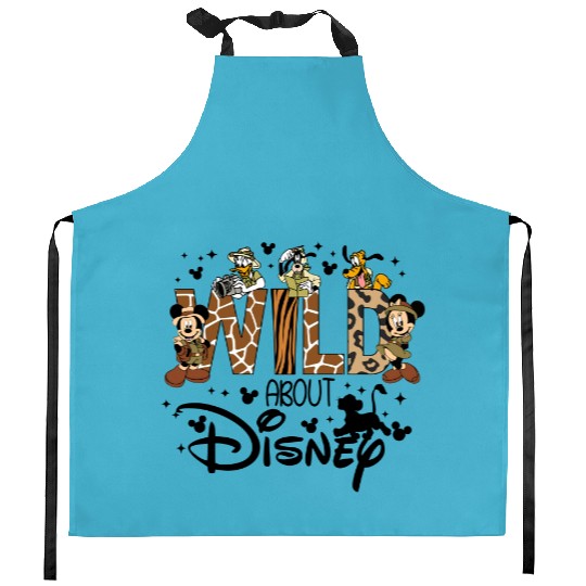 BM Retro Wild About Disney Kitchen Aprons, Disney Animal Kingdom Kitchen Aprons,