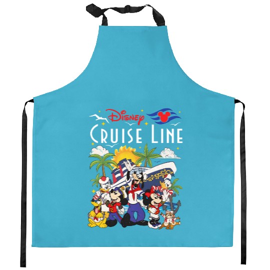 Disney Wish Fantasy Magic Wonder 2024 Kitchen Aprons, Disney Cruise Line