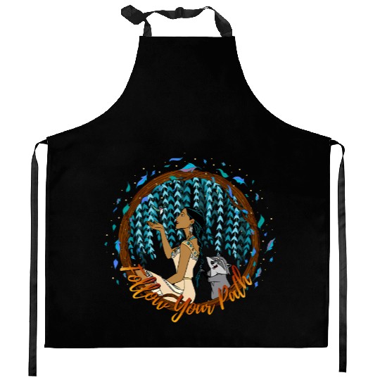 Disney Pocahontas Follow Your Path Circle Text Kitchen Aprons