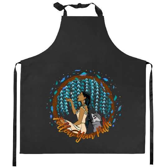 Disney Pocahontas Follow Your Path Circle Text Kitchen Aprons