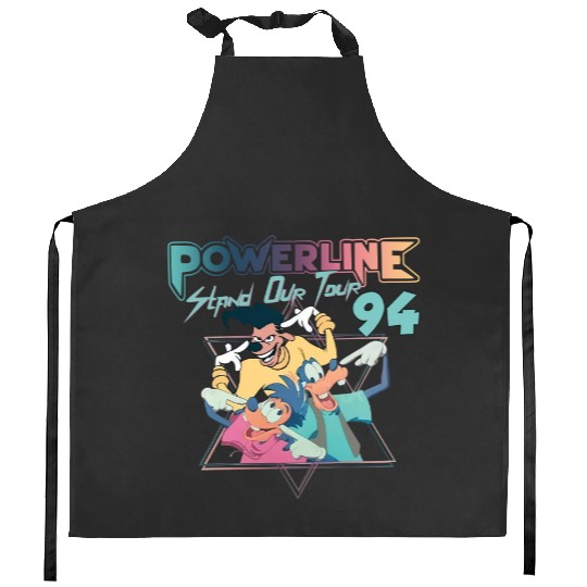 Disney Powerline Stand Out Tour 94 Kitchen Aprons, Comfort Colors Kitchen Aprons