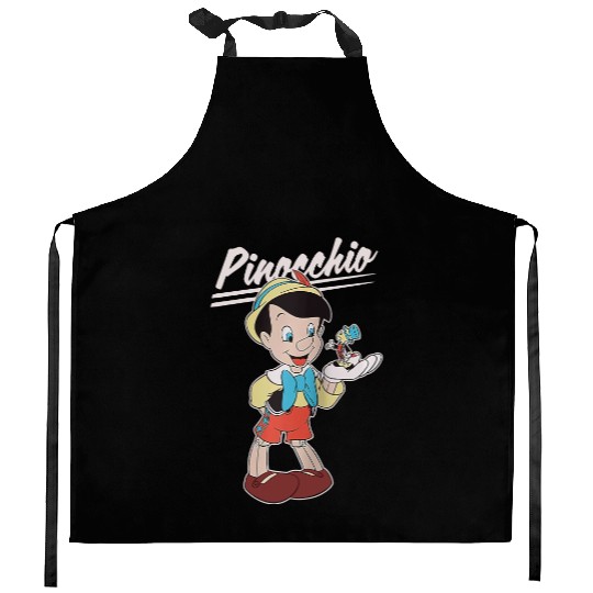 Retro Disney Pinocchio and Jiminy Cricket Kitchen Aprons