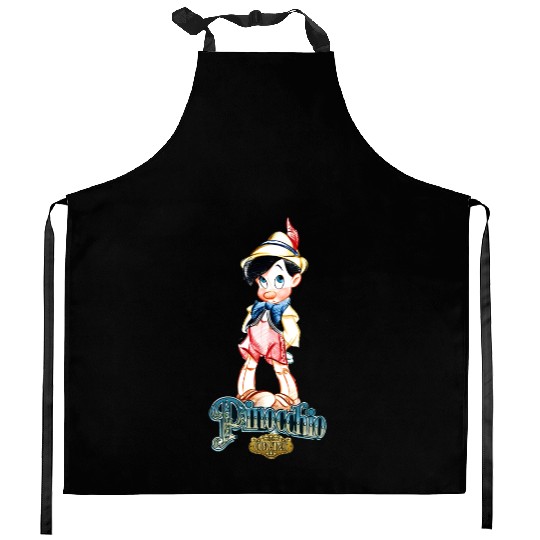 Disney Pinocchio Vintage Portrait Kitchen Aprons