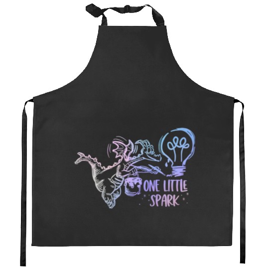 One Little Spark Figment Painting - Disney World Kitchen Aprons- Epcot Kitchen Aprons