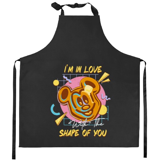 Mickey Mouse Waffle Disney Snacks I'm In Love With The Shape Of You  Kitchen Aprons