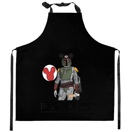 This Is The Way Mandalorian Kitchen Aprons Disney Mickey Mouse Ears Kitchen Aprons