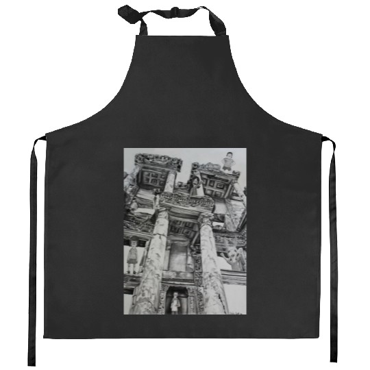 Bobs Burgers in Ruins Kitchen Aprons