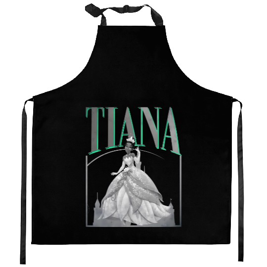 Retro Tiana 90s Kitchen Aprons, Disney princess Kitchen Aprons