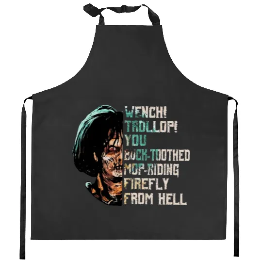 Vintage Disney Billy Butcherson Wench Trollop Kitchen Aprons, Hocus Pocus 2 Kitchen Aprons, Sanderson Sisters Witch Kitchen Aprons